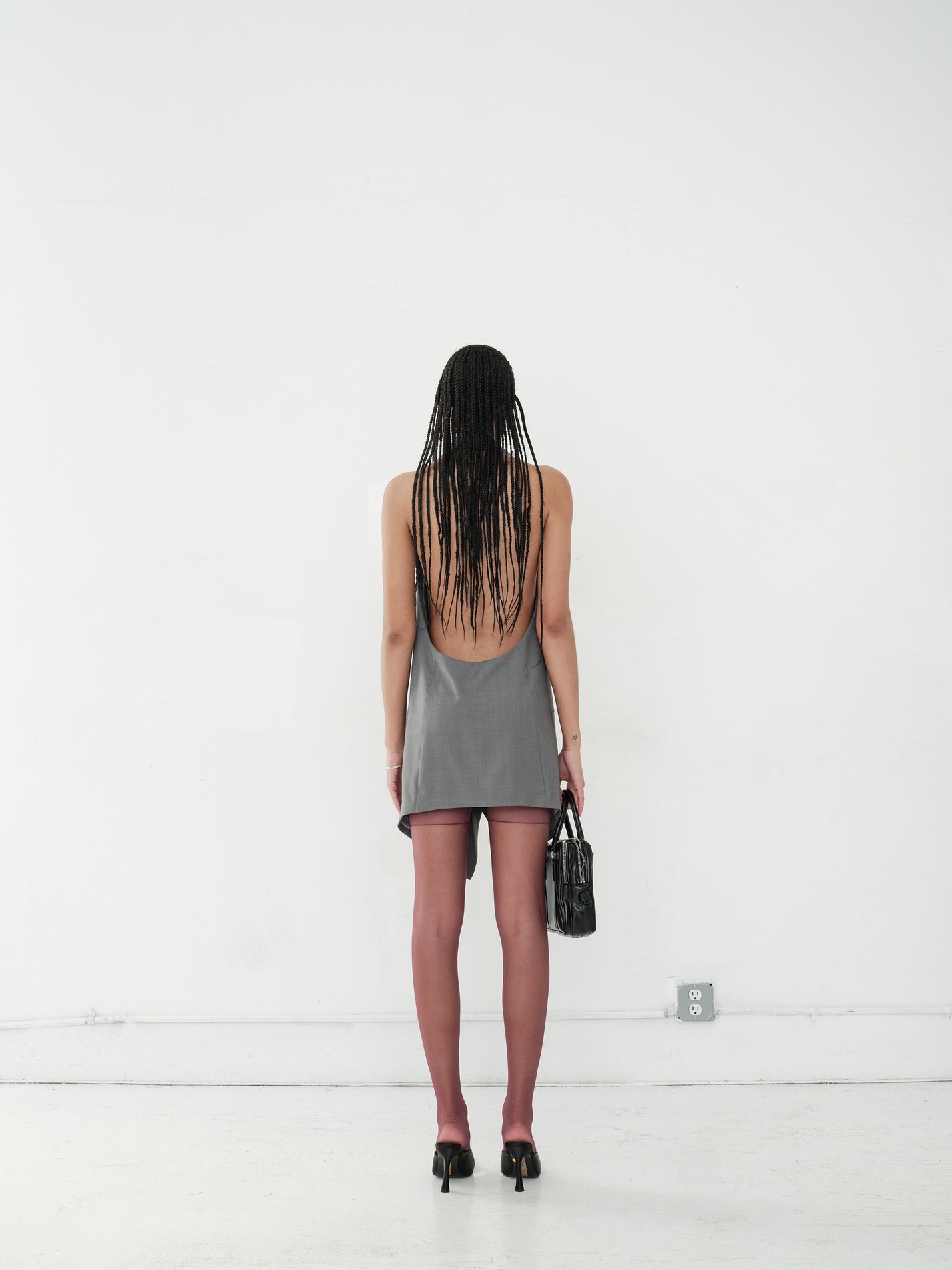 OPEN-BACK SUIT DRESS