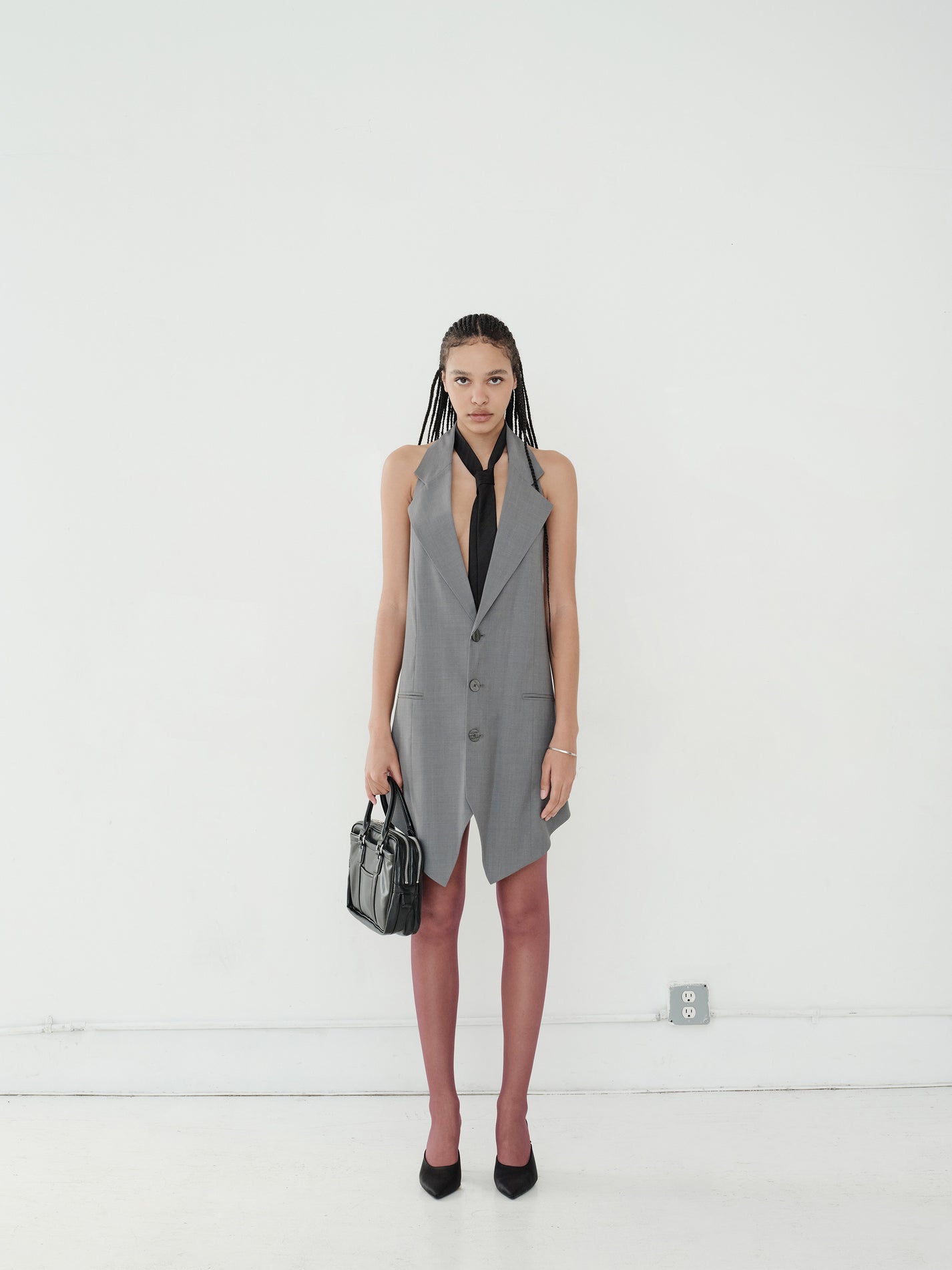 OPEN-BACK SUIT DRESS