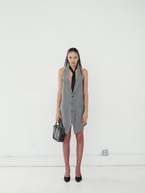 OPEN-BACK SUIT DRESS