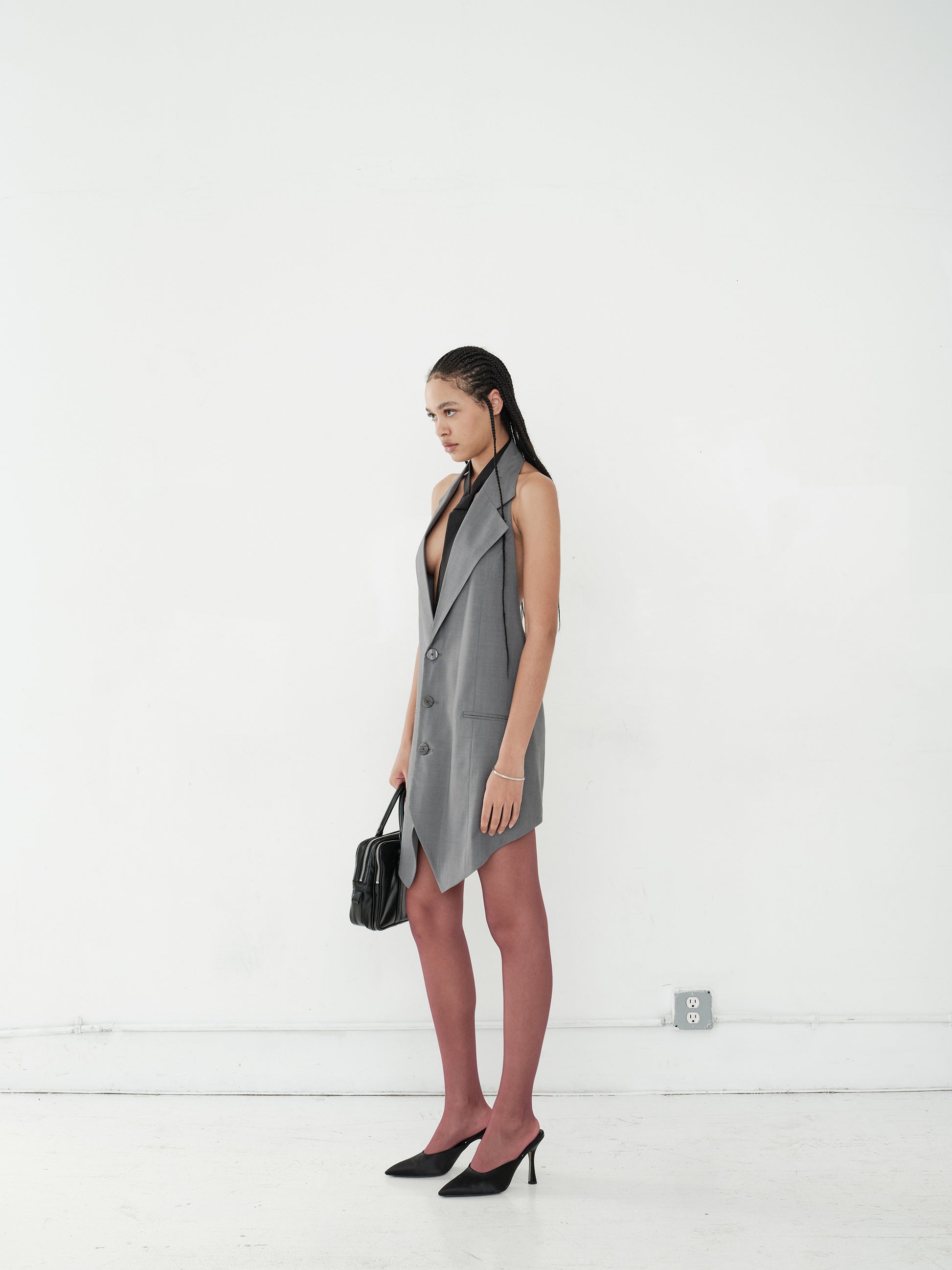 OPEN-BACK SUIT DRESS