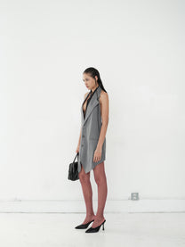 OPEN-BACK SUIT DRESS