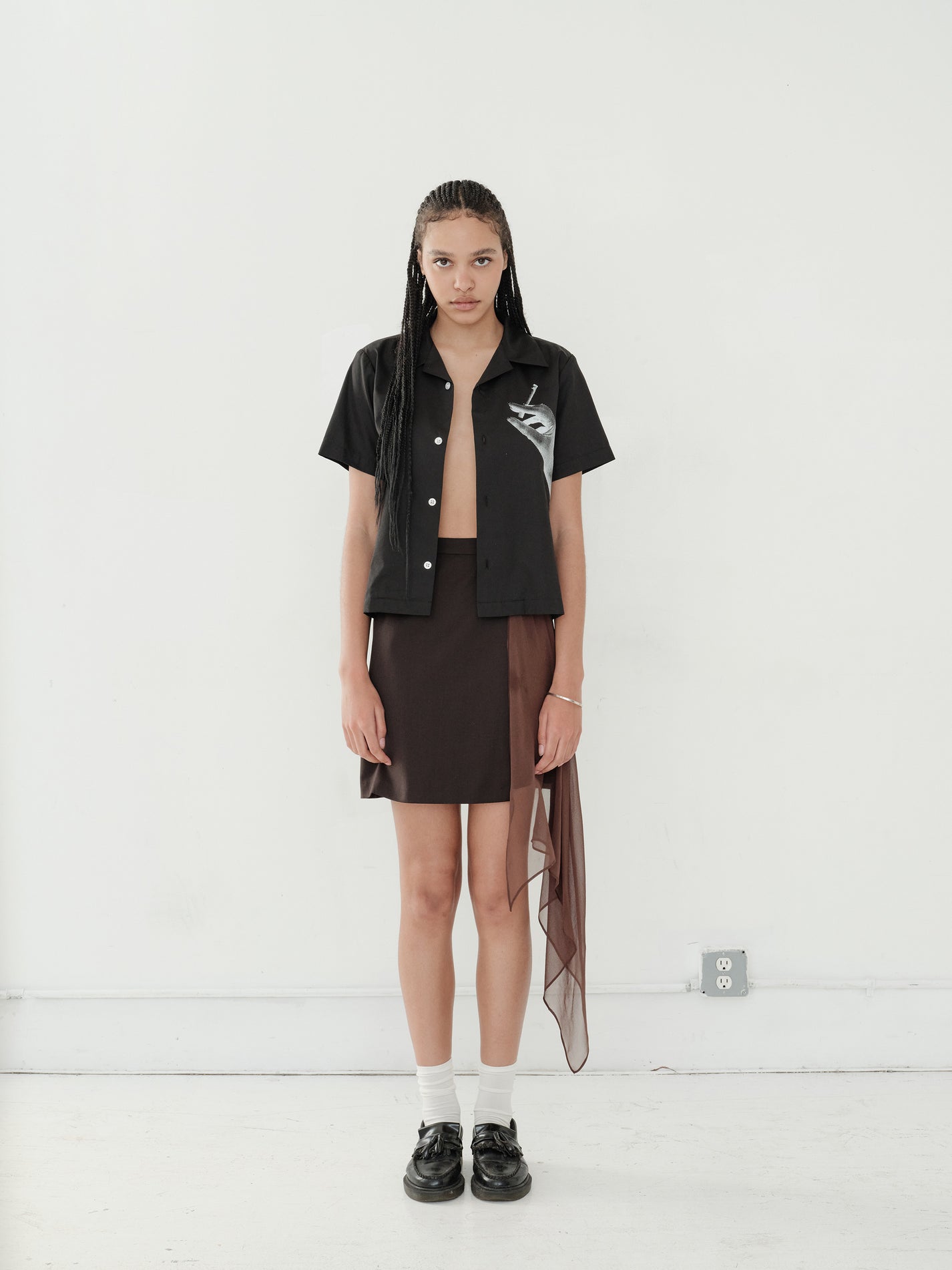 SIDE SHEER SKIRT