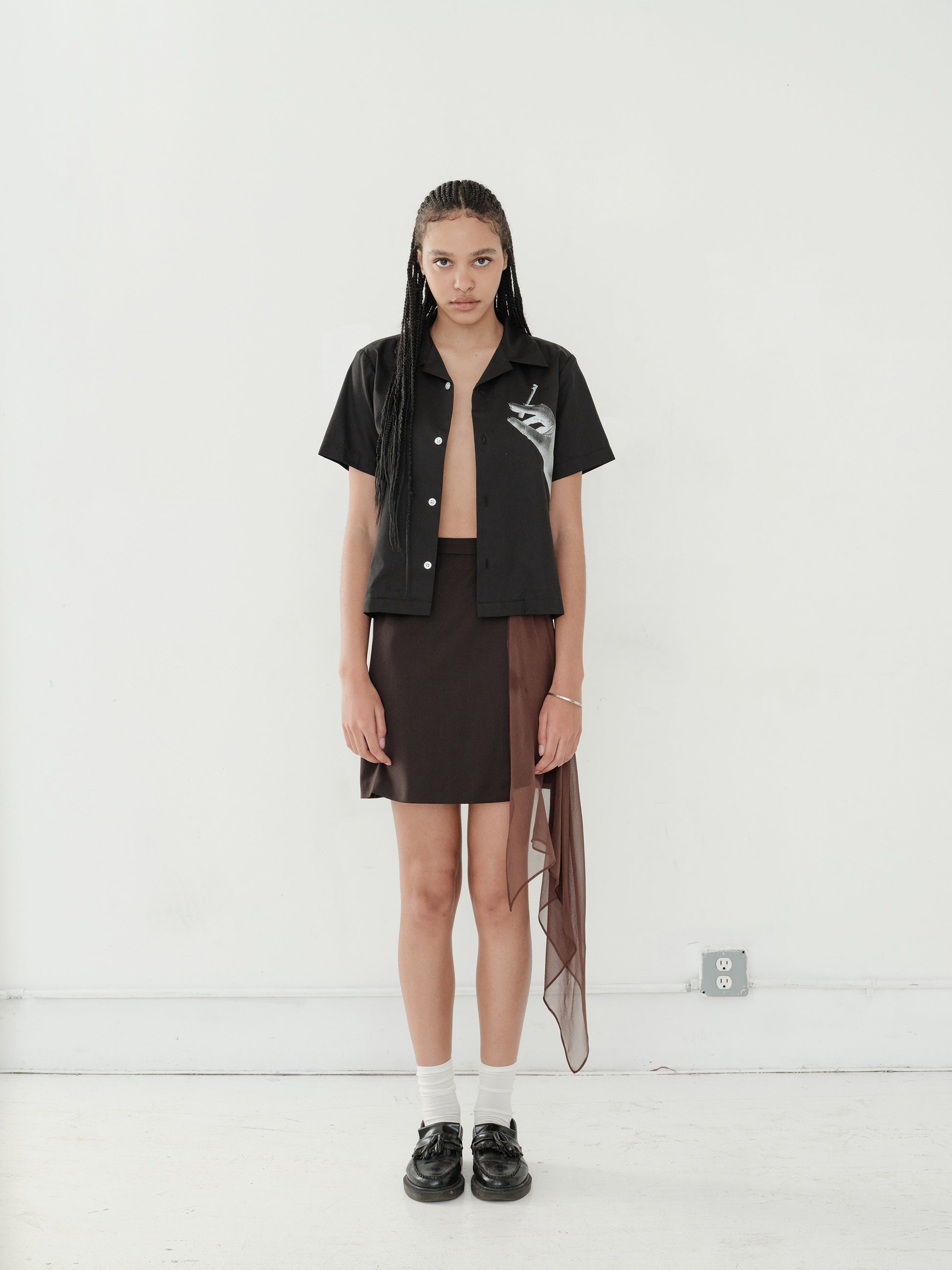 SIDE SHEER SKIRT