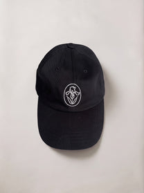 BLACK FLOWER BALL CAP