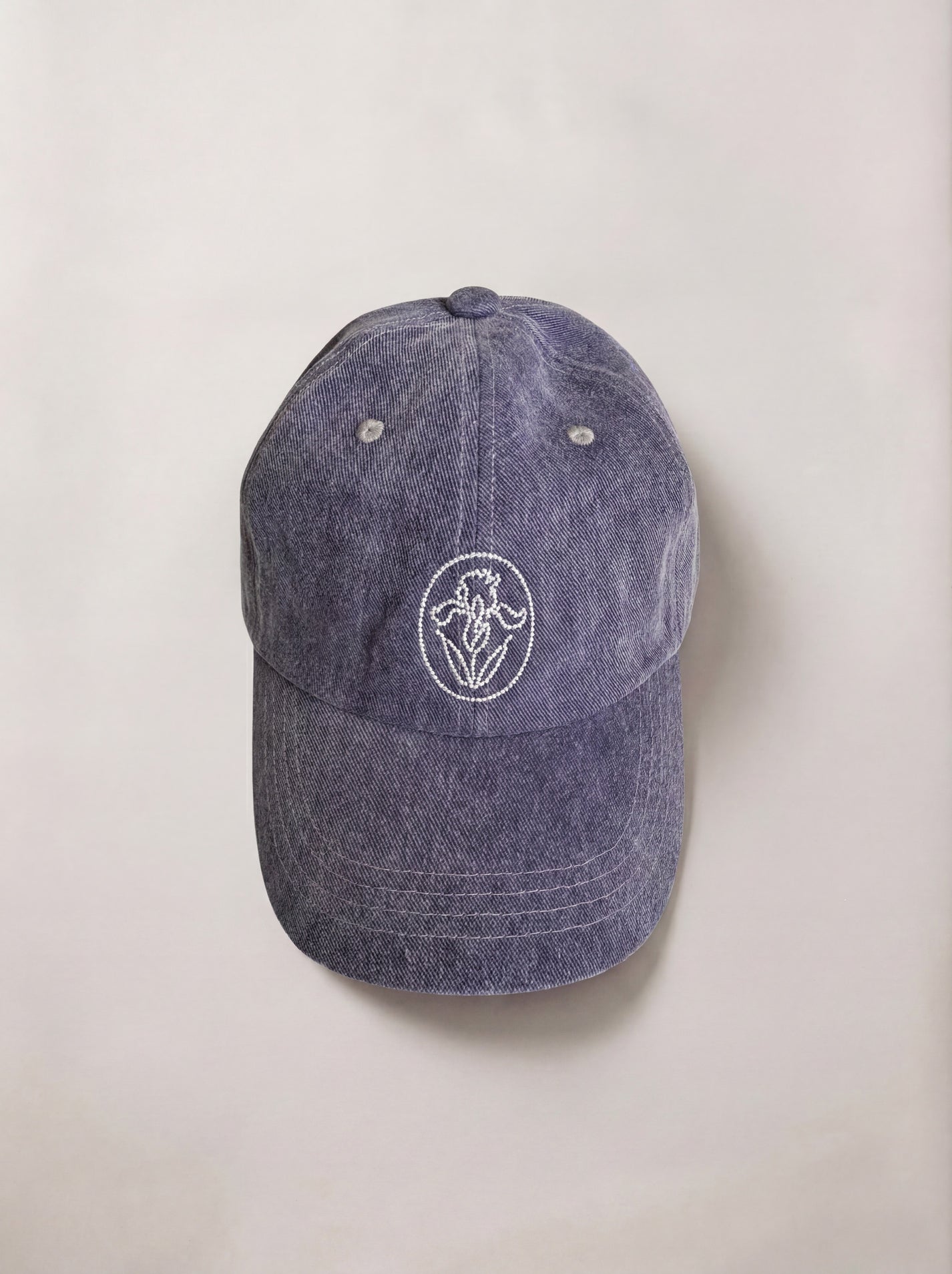 PURPLE FLOWER BALL CAP