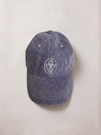 PURPLE FLOWER BALL CAP