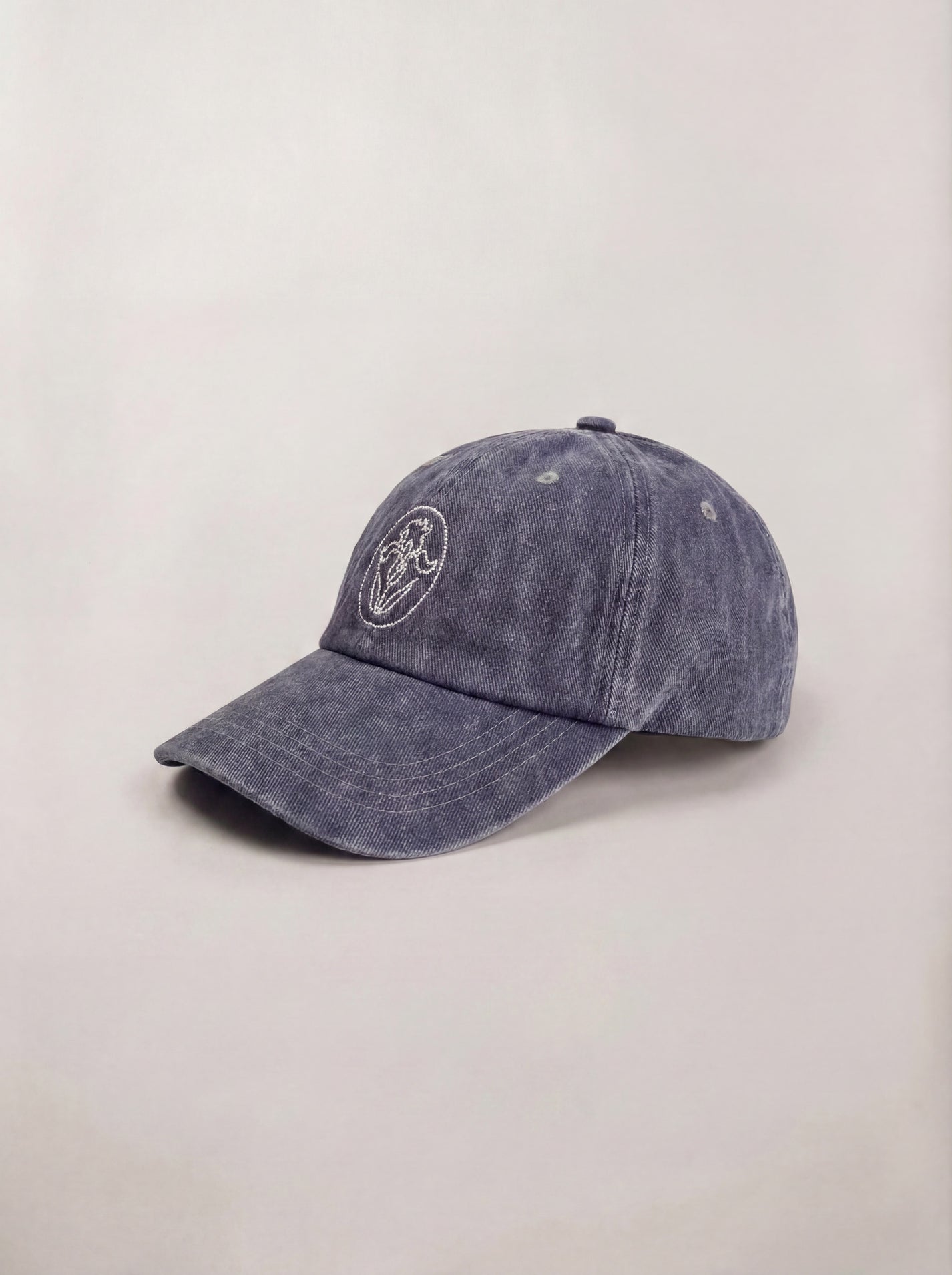 PURPLE FLOWER BALL CAP