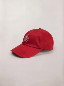 RED FLOWER BALL CAP