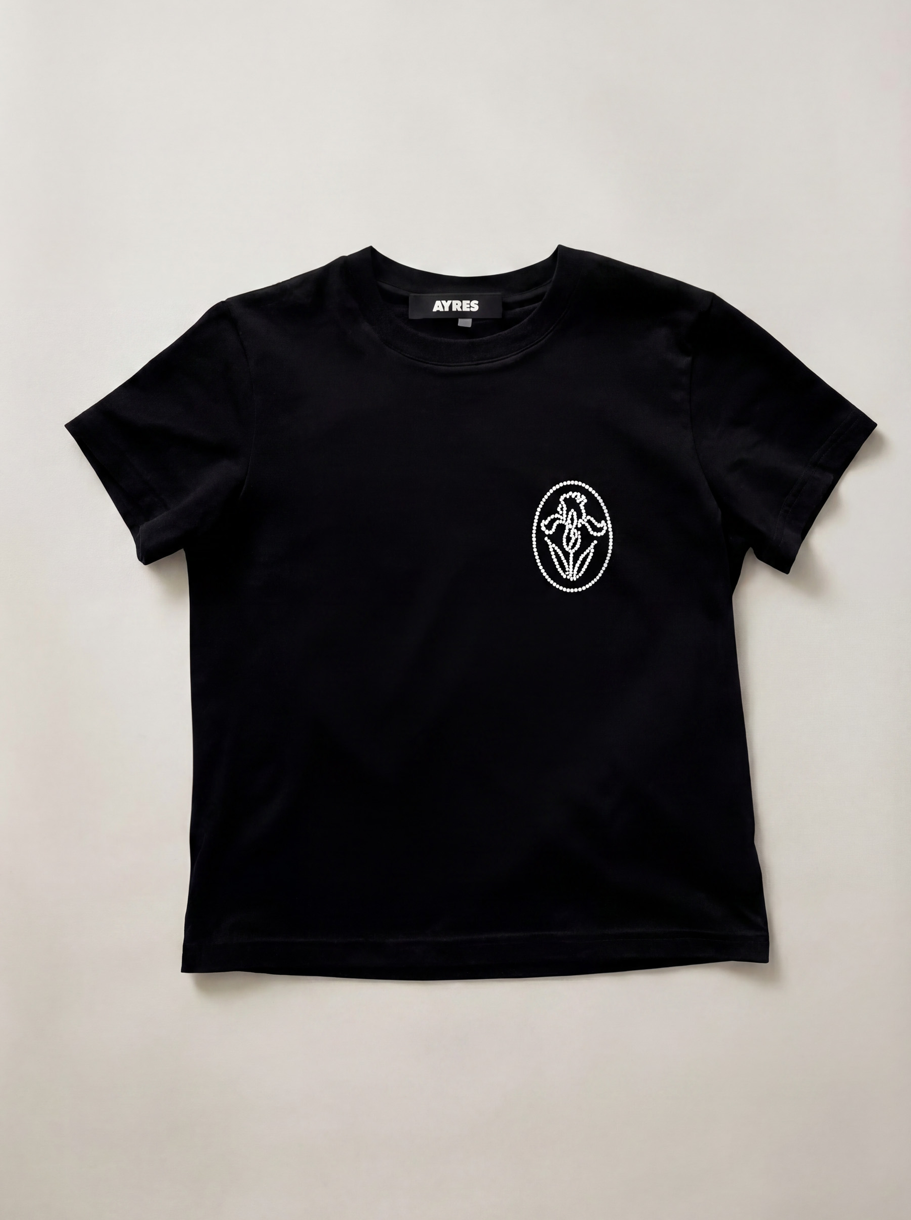 BLACK IRIS LOGO SHIRT (PRE-ORDER)